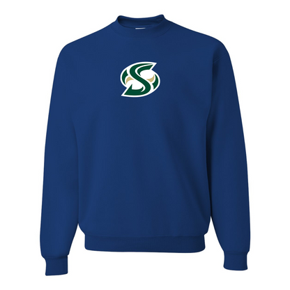 Men's Sacramento State Hornets Logo   JERZEES NuBlend Crewneck Sweatshirt