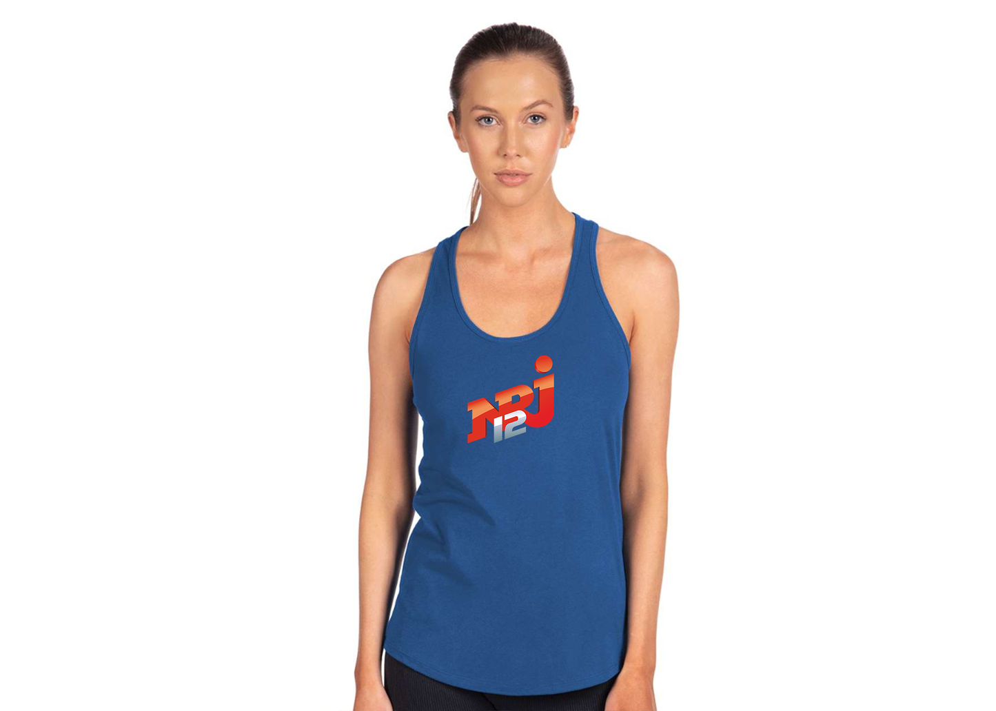 Women's NRJ 12 Logo Next Level Ideal Racerback Tank