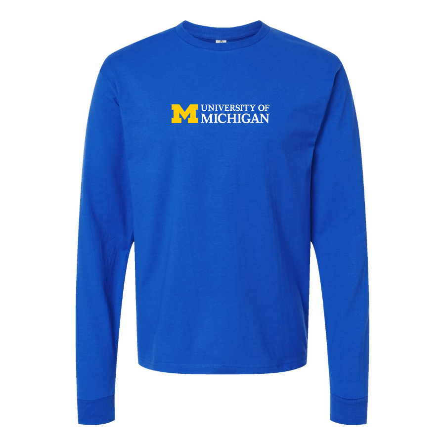 Youth University of Michigan Logo Cotton Long Sleeve T-Shirt