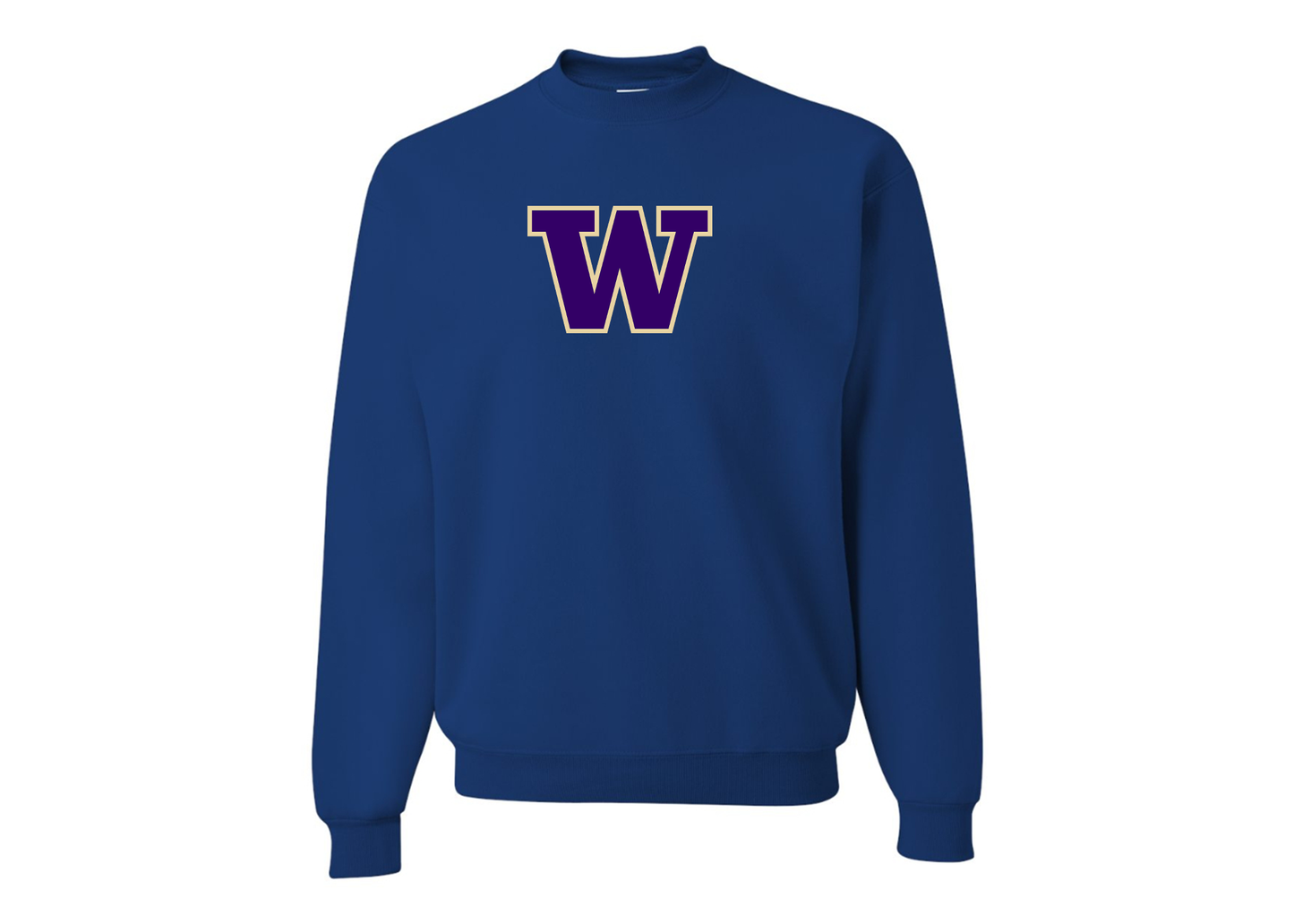 Men's Washington Huskies JERZEES NuBlend Crewneck Sweatshirt
