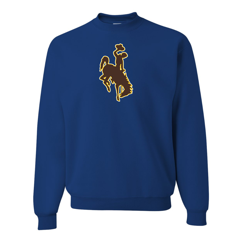 Men's Wyoming Cowboys JERZEES NuBlend Crewneck Sweatshirt
