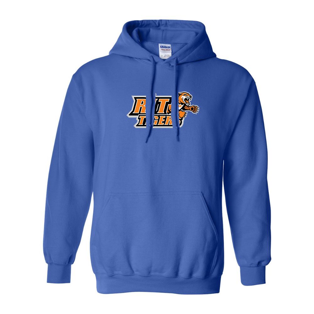 Men's RIT Tigers Logo Gildan  Heavy Blend Hooded Sweatshirt