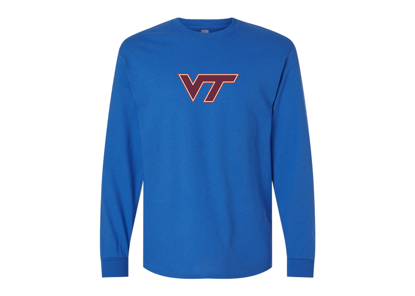 Men's Virginia Tech Hokies Gildan Heavy Cotton Long Sleeve T-Shirt