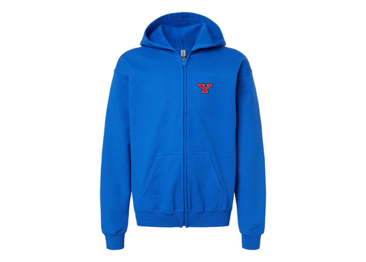 Gildan Heavy Blend Youth Youngstown State Penguins Full Zip Hooded Sweatshirt