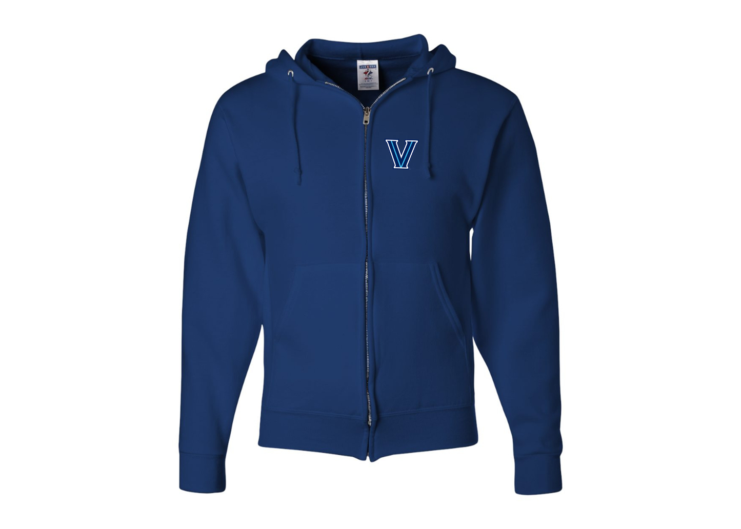 Men's Villanova Wildcats JERZEES NuBlend Full-Zip Hooded Sweatshirt