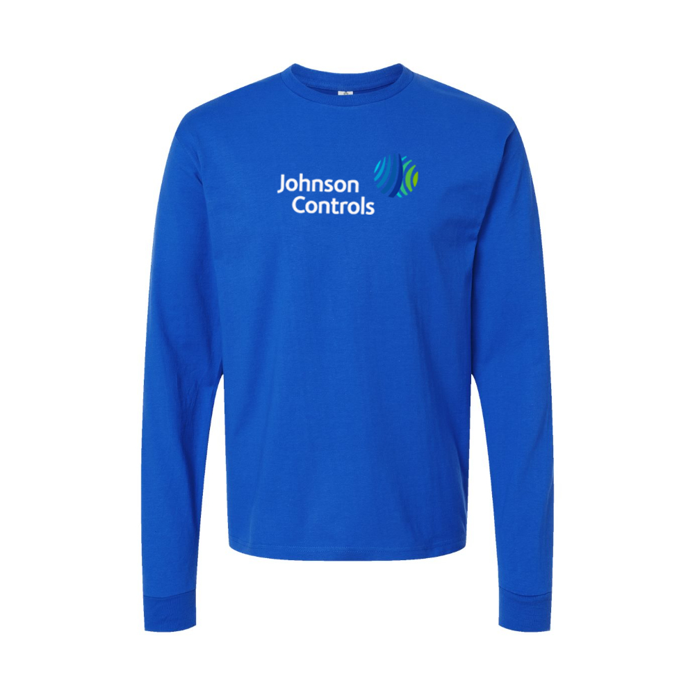 Men's Johnson-Controls Logo Long Sleeve T-Shirt