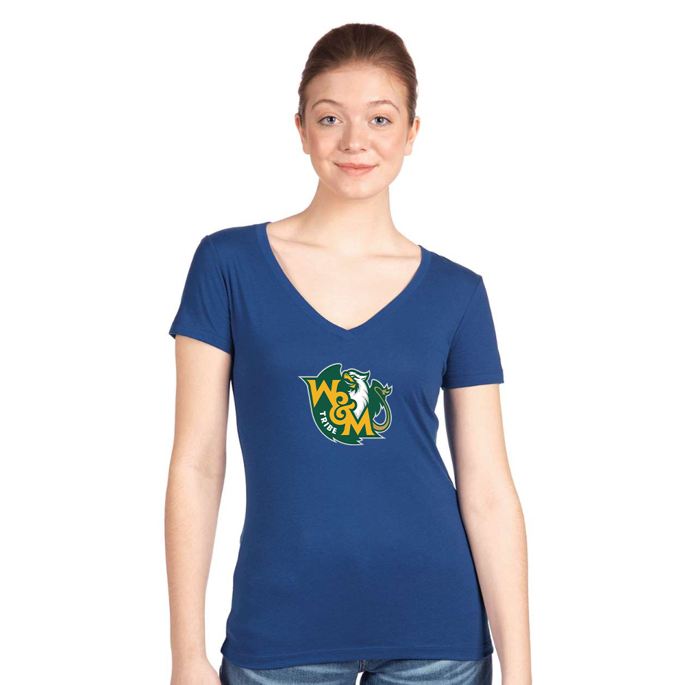 Women's William and Mary Tribe Next Level V-Neck T-Shirt