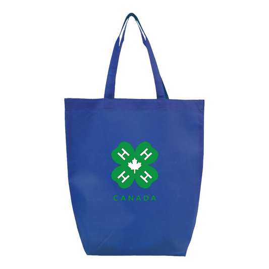 4H Canada Logo Q-Tees Non-Woven Gusset Bottom Tote