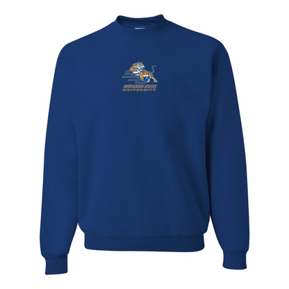 Men's Savannah State Tigers Logo JERZEES NuBlend Crewneck Sweatshirt