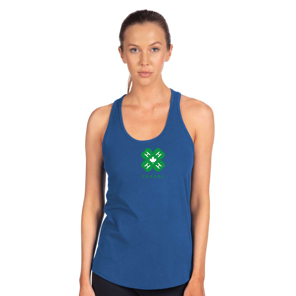 Women's 4H Canada Logo Next Level Ideal Racerback Tank