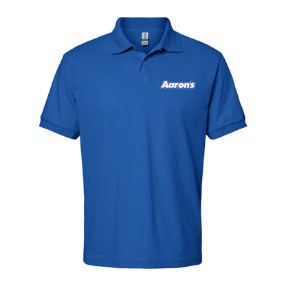 Men's Aaron_s Logo Gildan Dry Blend Jersey Polo
