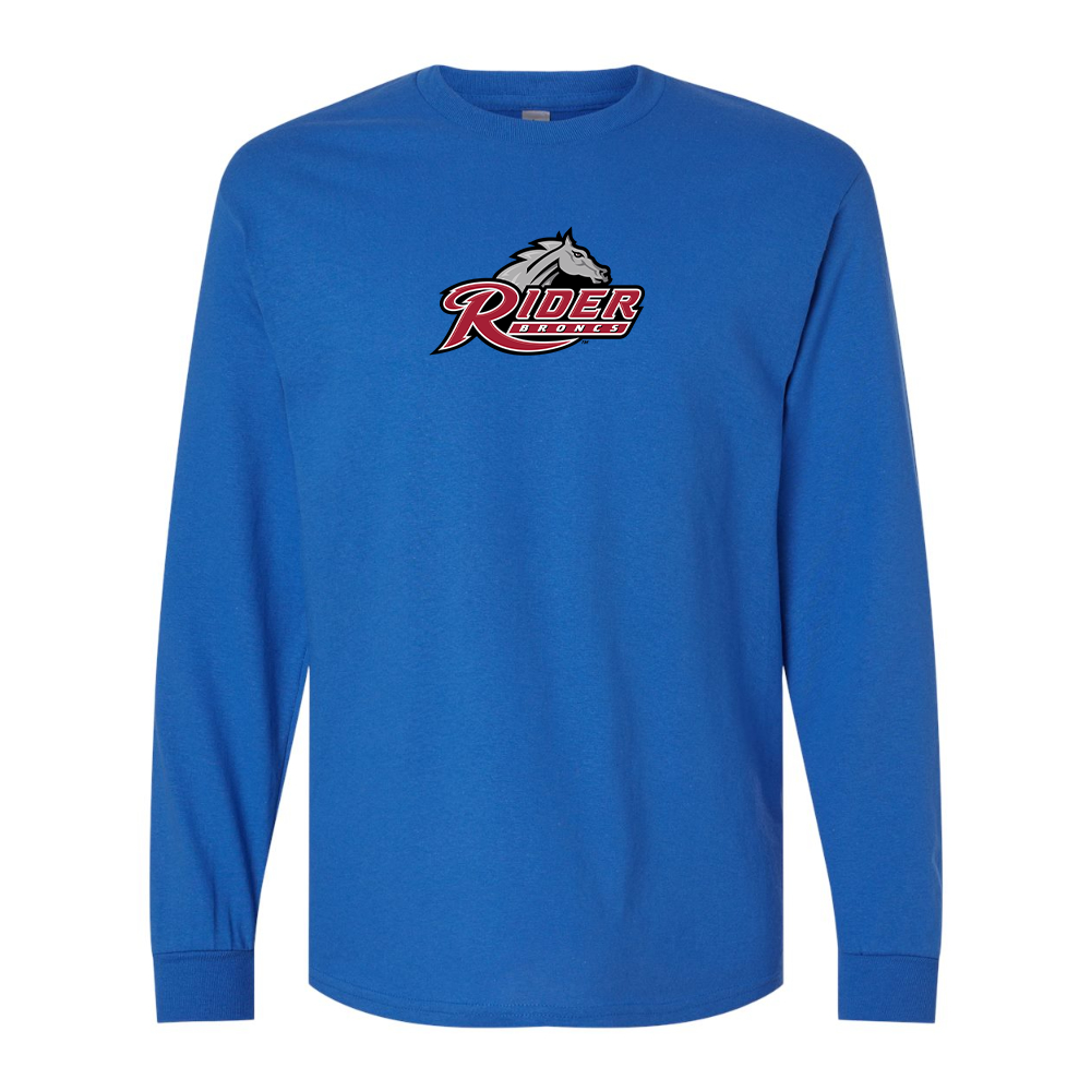 Men's Rider Broncs Logo Gildan Heavy Cotton Long Sleeve T-Shirt