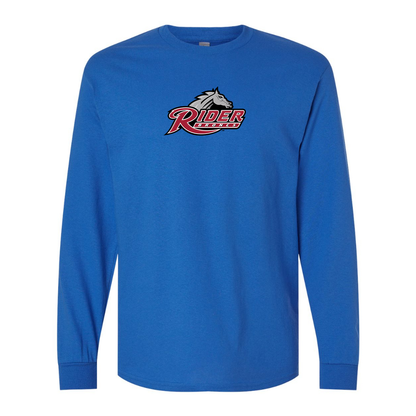 Men's Rider Broncs Logo Gildan Heavy Cotton Long Sleeve T-Shirt