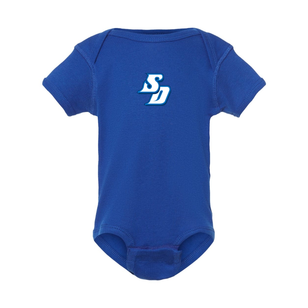 San Diego Toreros Logo Rabbit Skins Infant Baby Rib Bodysuit