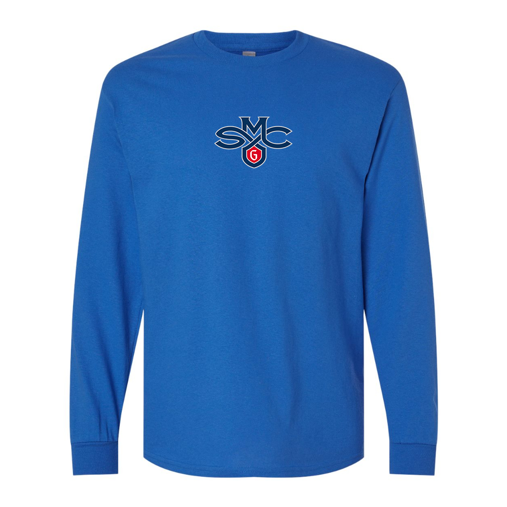 Men's Saint Marys Gaels Logo Gildan Heavy Cotton Long Sleeve T-Shirt