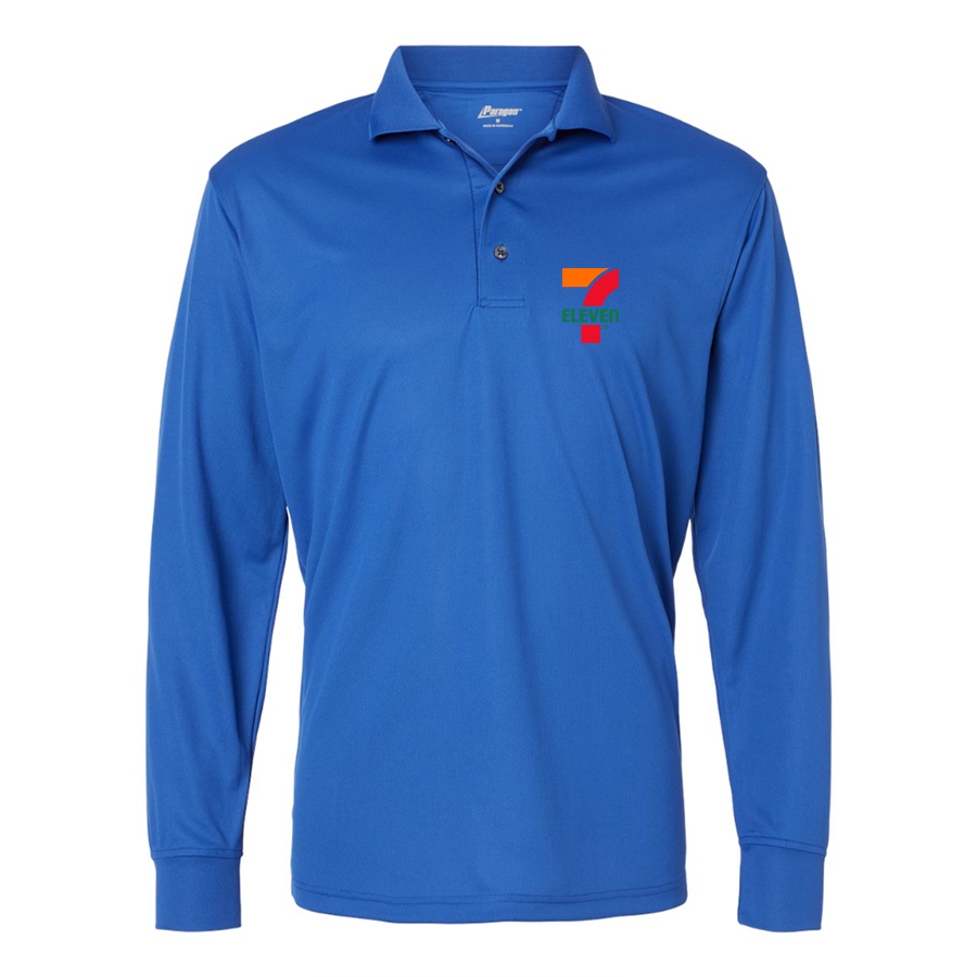 Men's 7 Eleven Logo Paragon Prescott Long Sleeve Polo