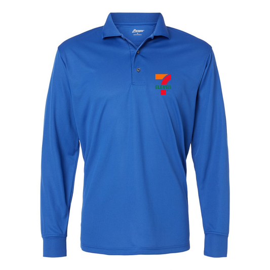 Men's 7 Eleven Logo Paragon Prescott Long Sleeve Polo