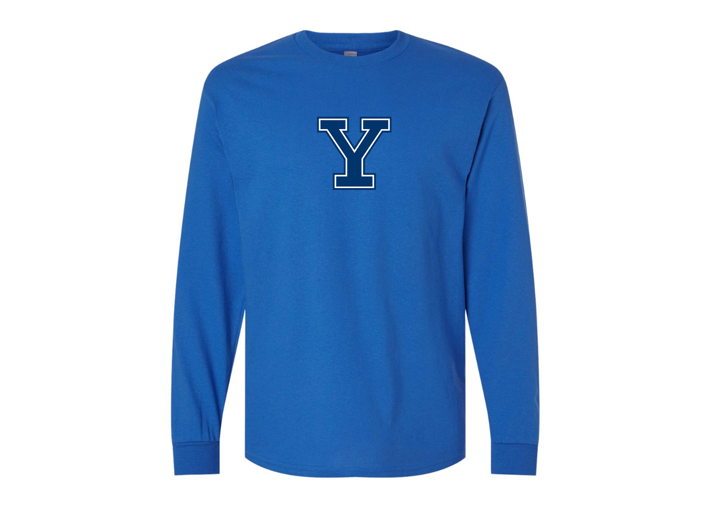 Men's Yale Bulldogs Gildan Heavy Cotton Long Sleeve T-Shirt