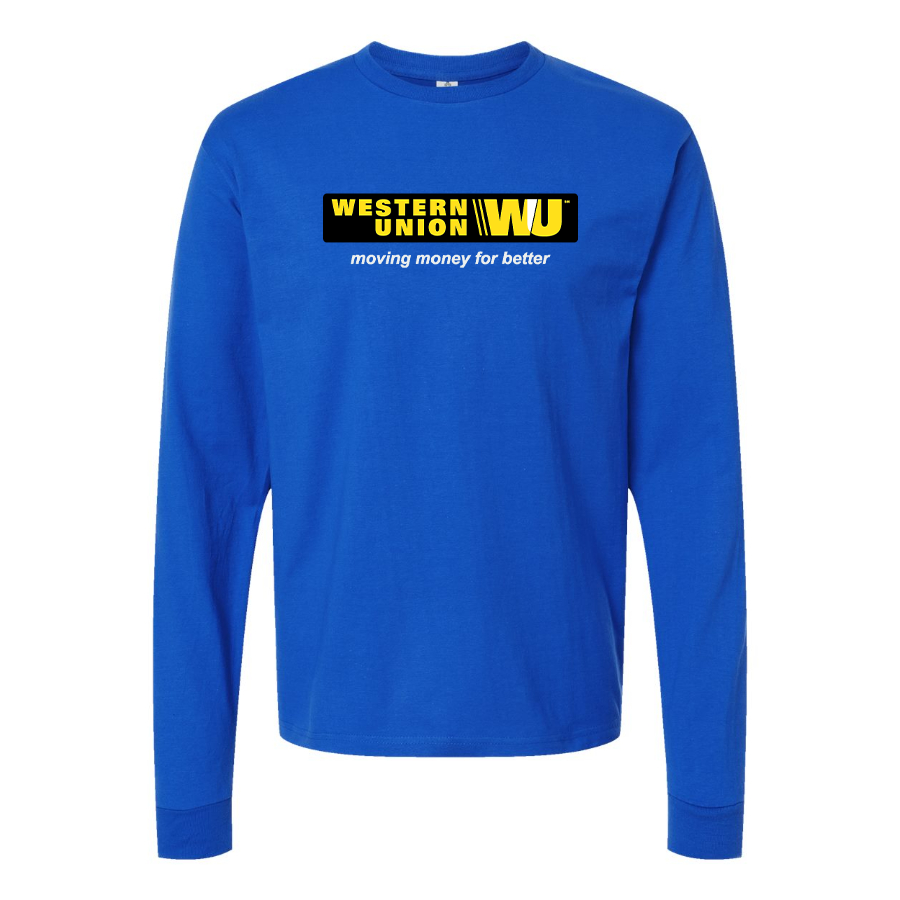 Youth  Wastern Union Logo Cotton Long Sleeve T-Shirt