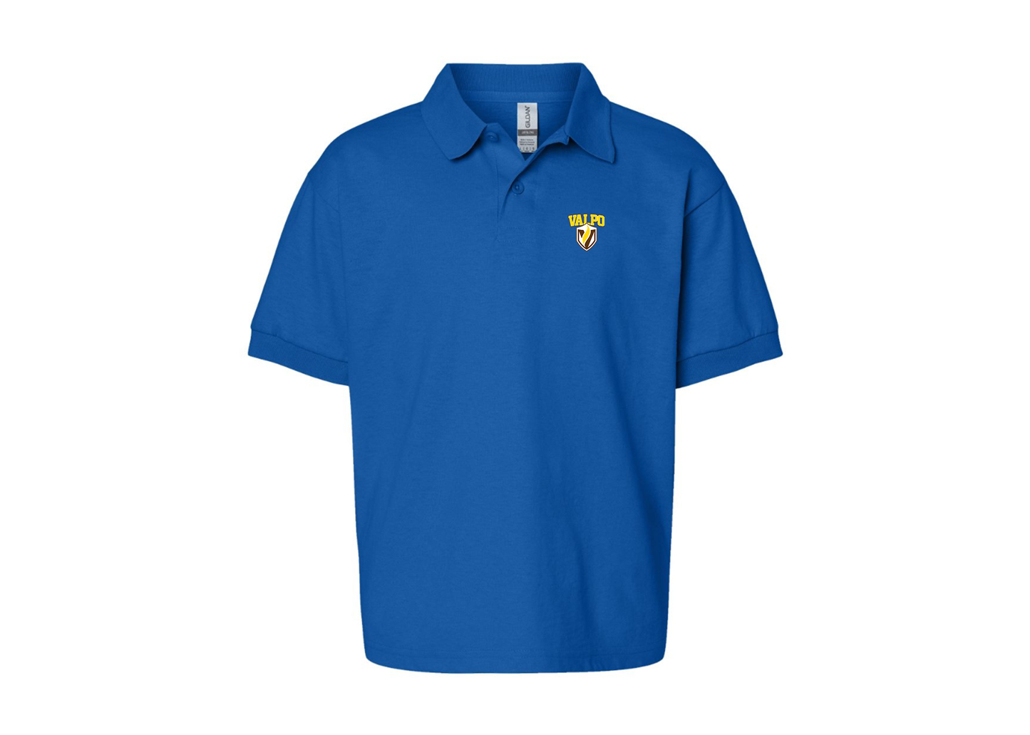Youth Valparaiso Crusaders Gildan Dry Blend Jersey Polo