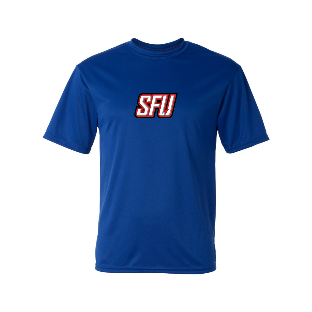 Men's Saint Francis Red Flash Logo Polyester T-Shirt