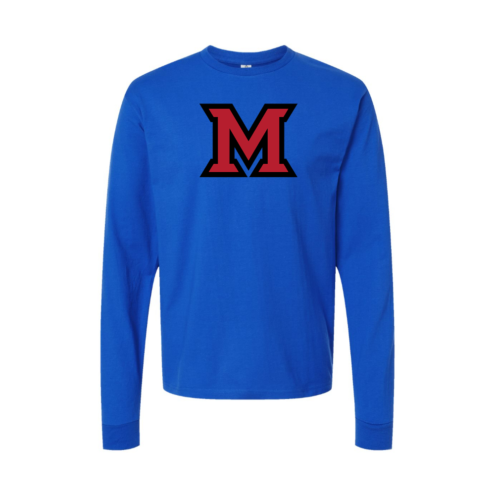 Men's Miami Ohio RedHawks Logo Long Sleeve T-Shirt