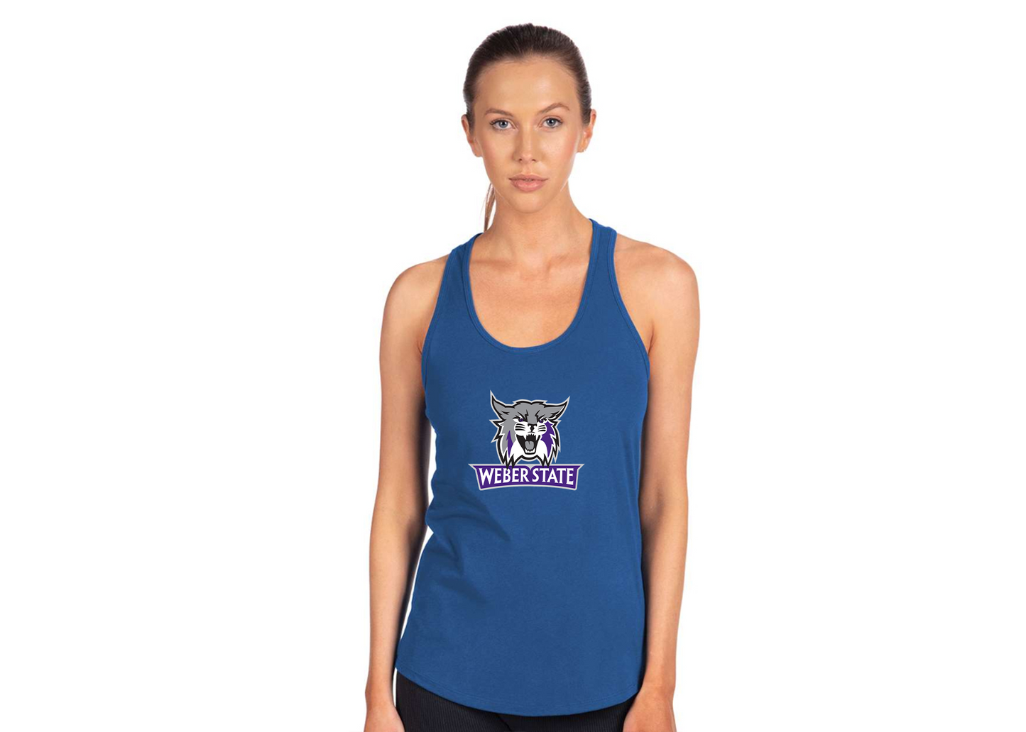 Women's Weber State Wildcats Next Level Ideal Racerback Tank