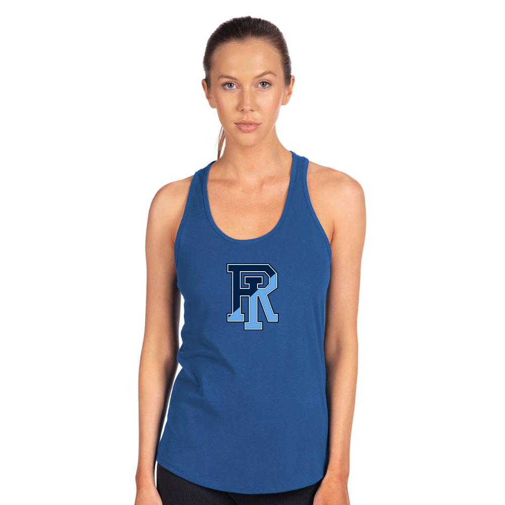 Women's Rhode Island Rams Logo Next Level Ideal Racerback Tank