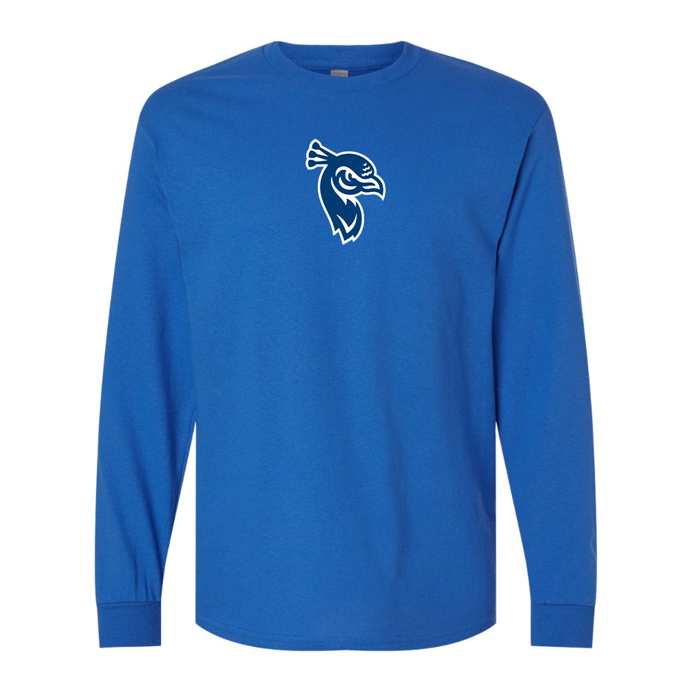 Men's Saint Peters Peacocks Logo Gildan Heavy Cotton Long Sleeve T-Shirt