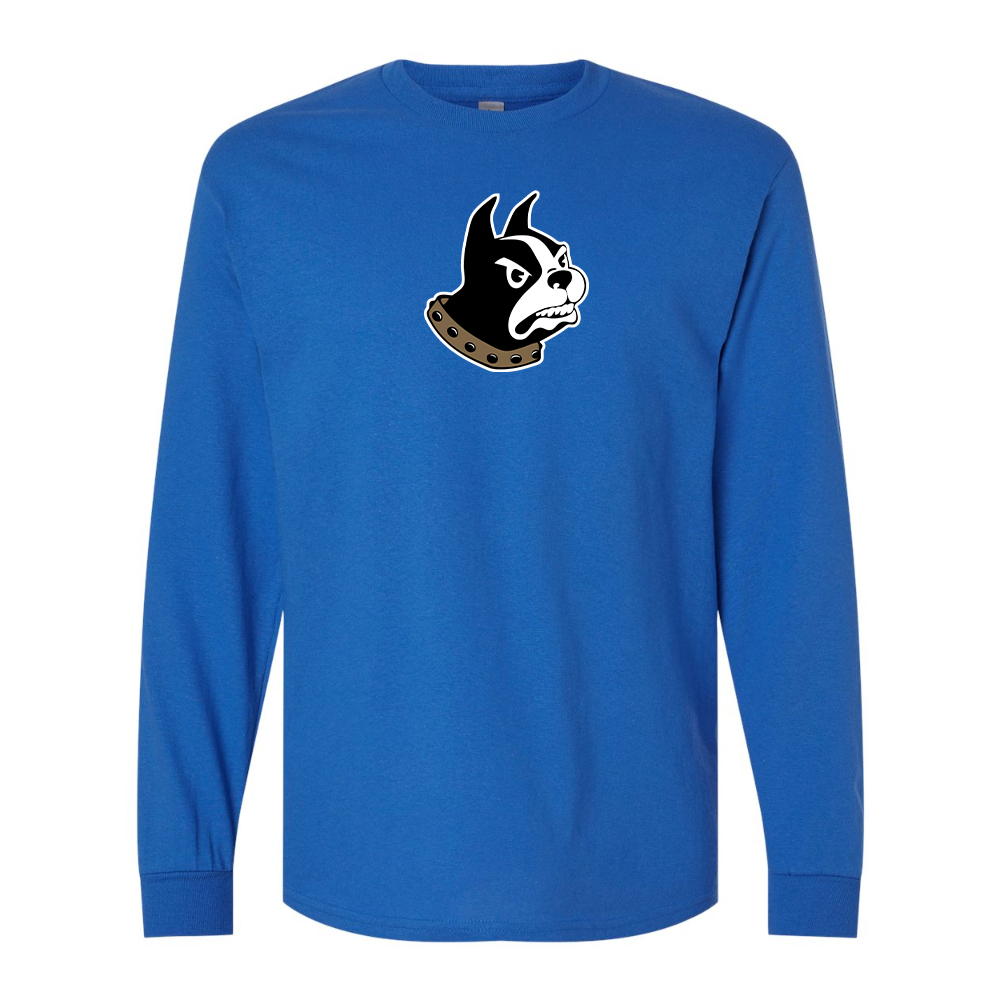 Men's Wofford Terriers Gildan Heavy Cotton Long Sleeve T-Shirt