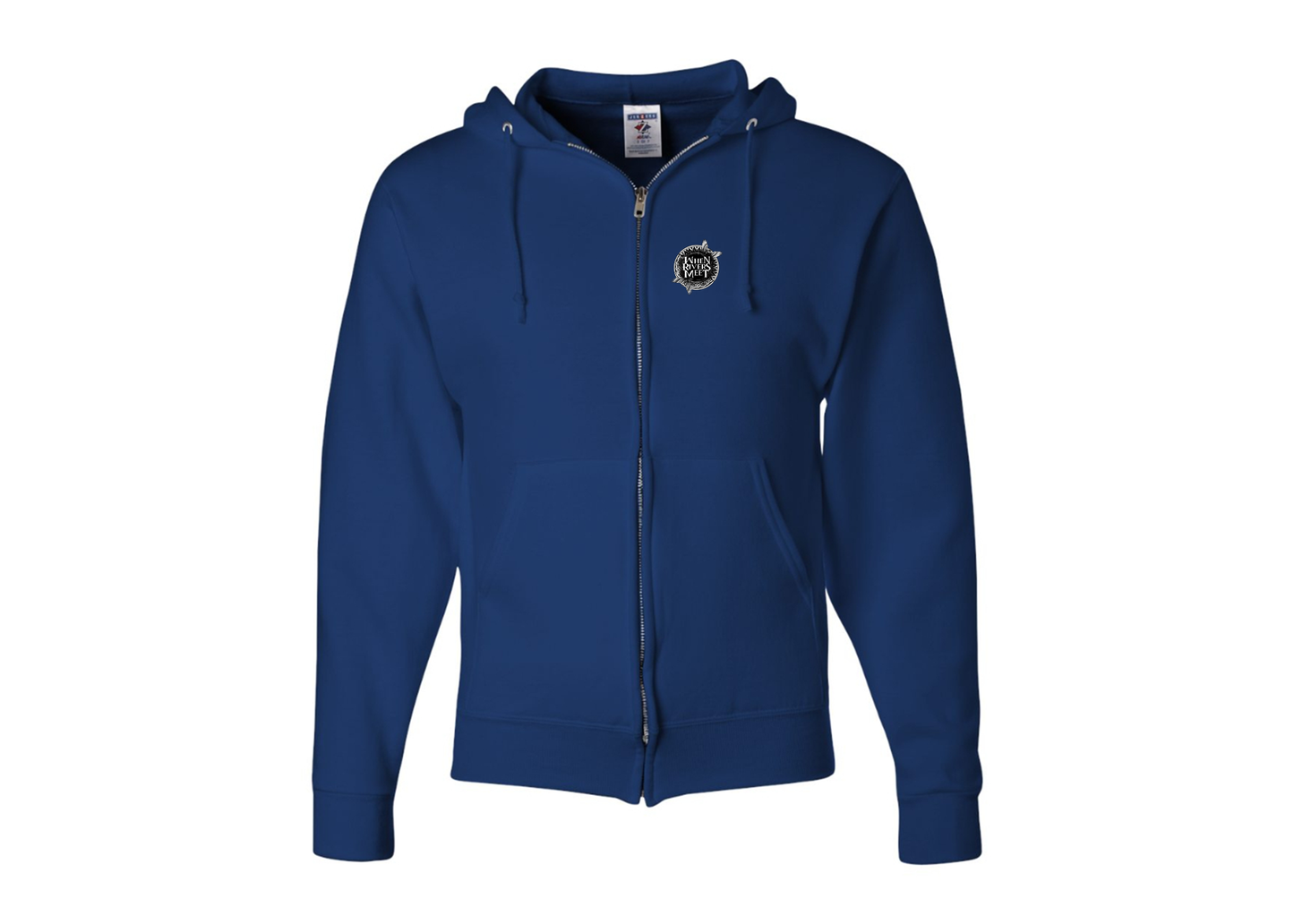 Men's When Rivers Meet JERZEES NuBlend Full-Zip Hooded Sweatshirt