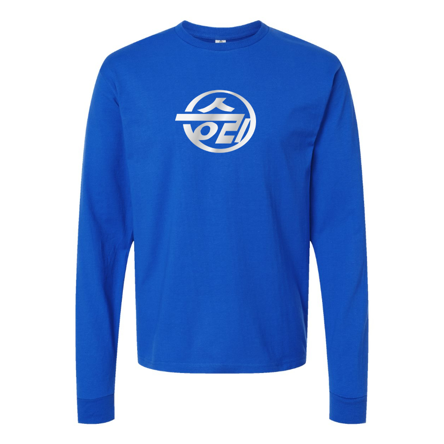 Youth Sungri Motor Plant Logo Cotton Long Sleeve T-Shirt