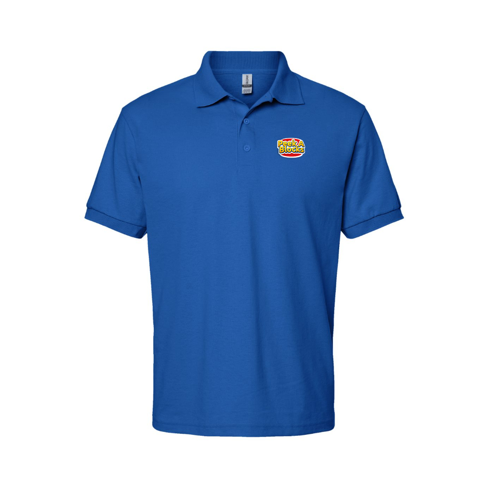 Men's Peek A Blocks Logo Dry Blend Polo
