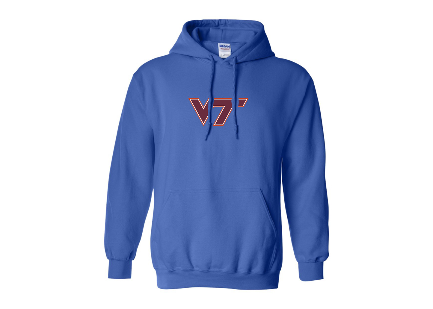 Men's Virginia Tech Hokies Gildan  Heavy Blend Hooded Sweatshirt