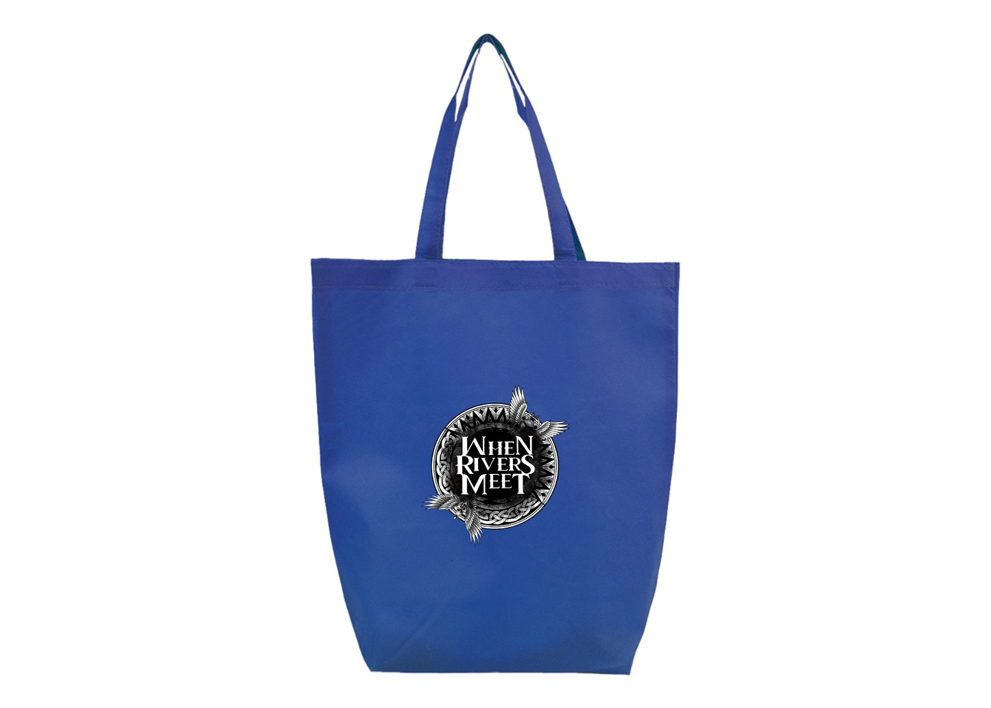 When Rivers Meet Q-Tees Non-Woven Gusset Bottom Tote