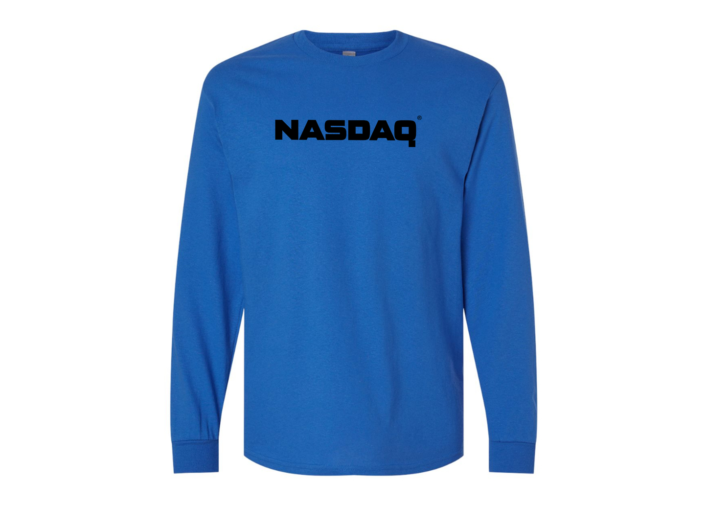 Men's Nasdaq Logo Gildan Heavy Cotton Long Sleeve T-Shirt