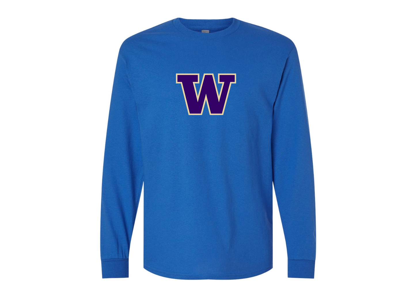Men's Washington Huskies Gildan Heavy Cotton Long Sleeve T-Shirt