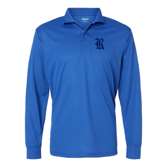 Men's Rice Owls Logo Paragon Prescott Long Sleeve Polo