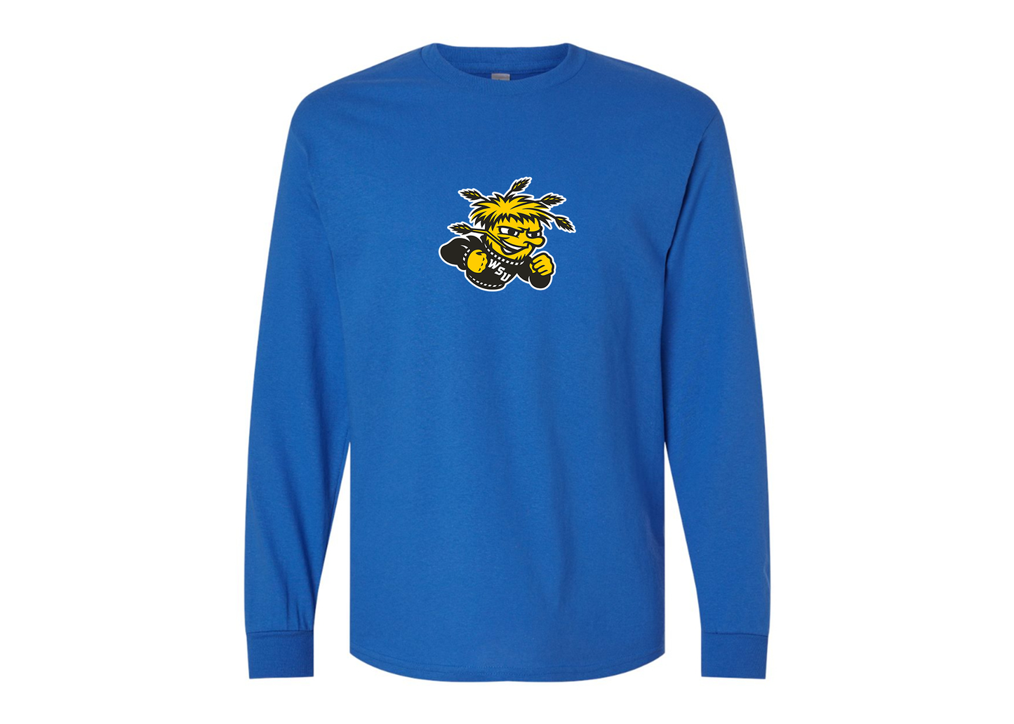 Men's Wichita State Shockers Gildan Heavy Cotton Long Sleeve T-Shirt