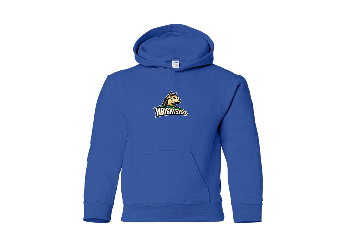 Youth Wright State Raiders Gildan Heavy Blend  Hooded Sweatshirt