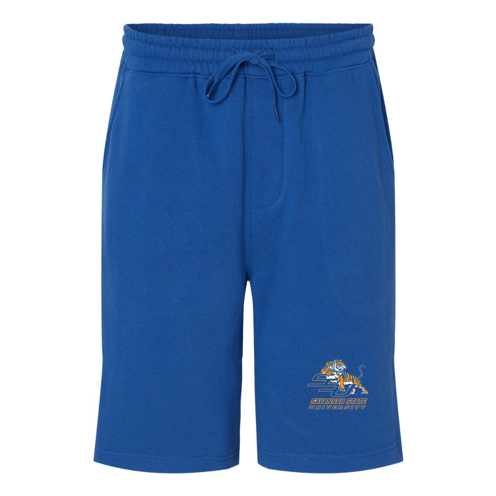 Men's Savannah State Tigers Logo Independent Trading Co Midweight Fleece Shorts