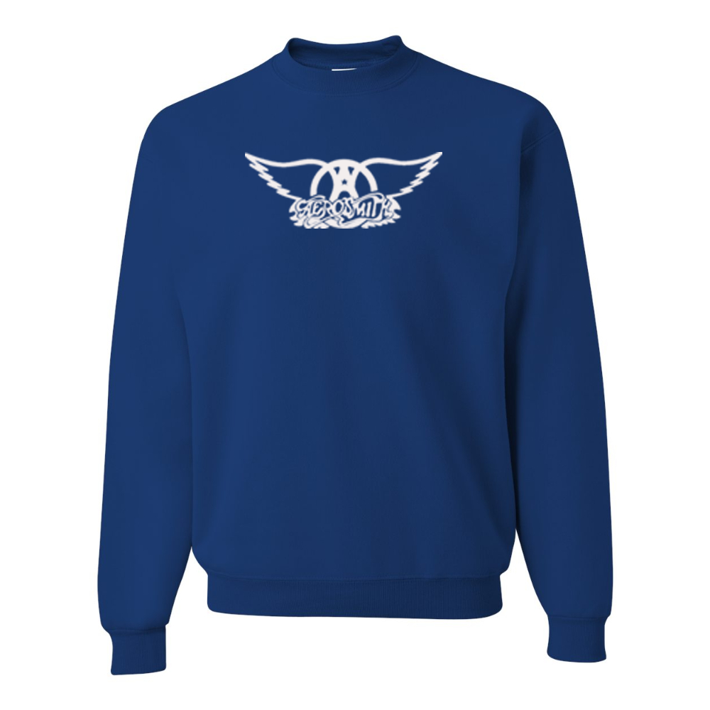 Men's Aerosmith Logo  JERZEES NuBlend Crewneck Sweatshirt