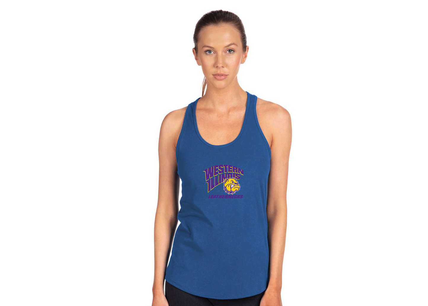 Women's Western Illinois Leathernecks Next Level Ideal Racerback Tank