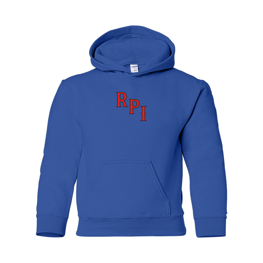 Youth RPI Engineers Logo Gildan Heavy Blend  Hooded Sweatshirt