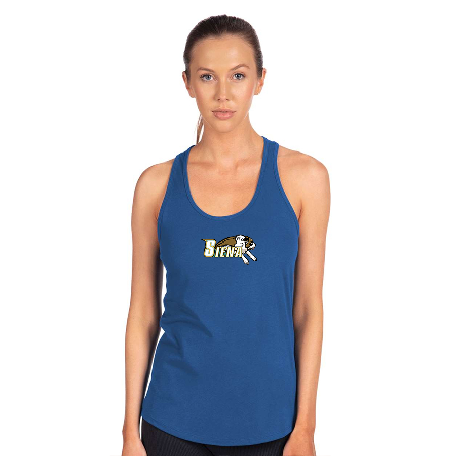 Women's Siena Saints Logo Next Level Ideal Racerback Tank