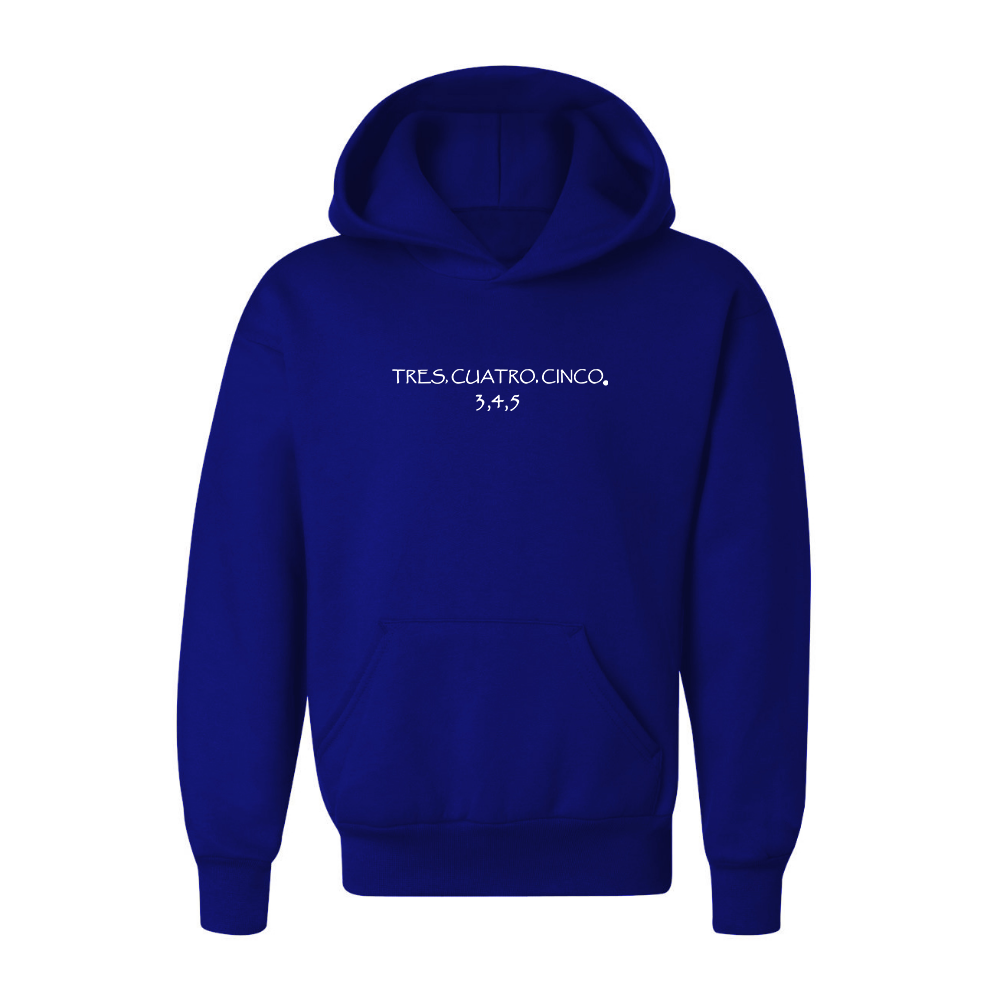 Youth Tres Cuatro Cinco Logo Pullover Hoodie