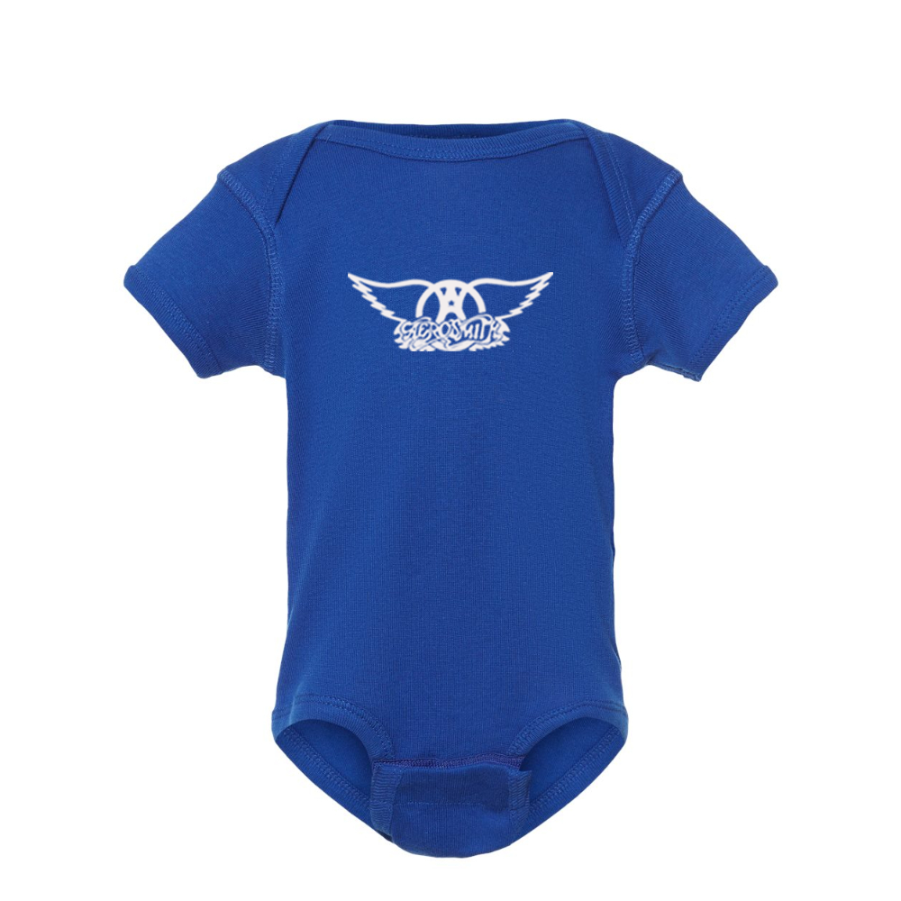 Aerosmith Logo  Rabbit Skins Infant Baby Rib Bodysuit