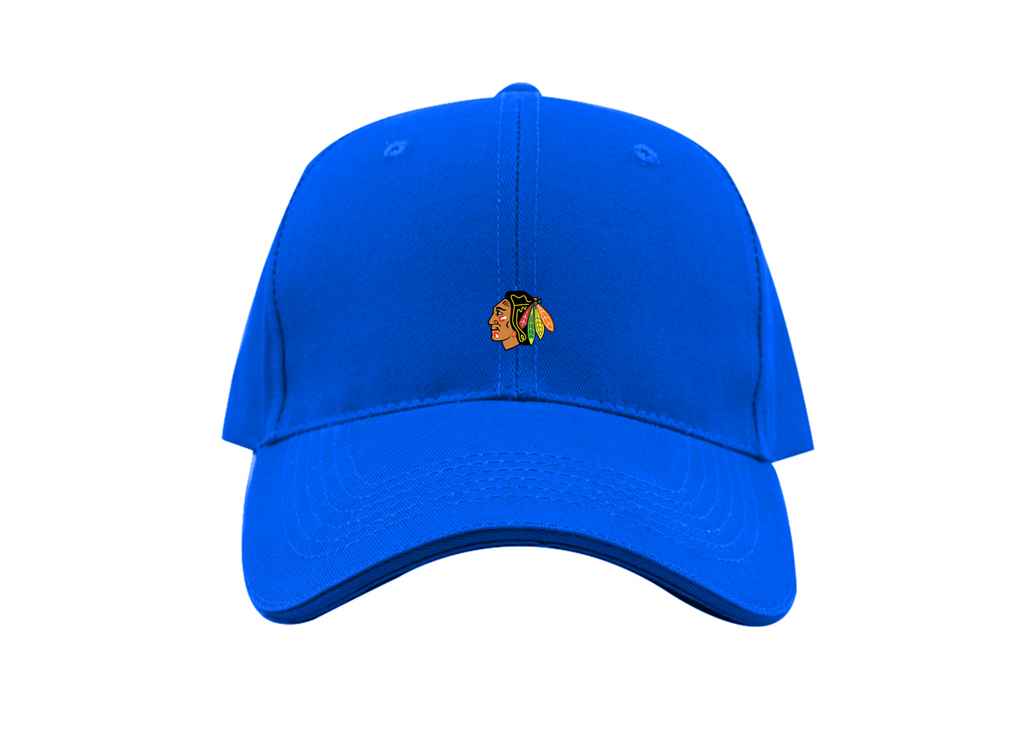 Blackhawks Logo Dad Baseball Cap Hat