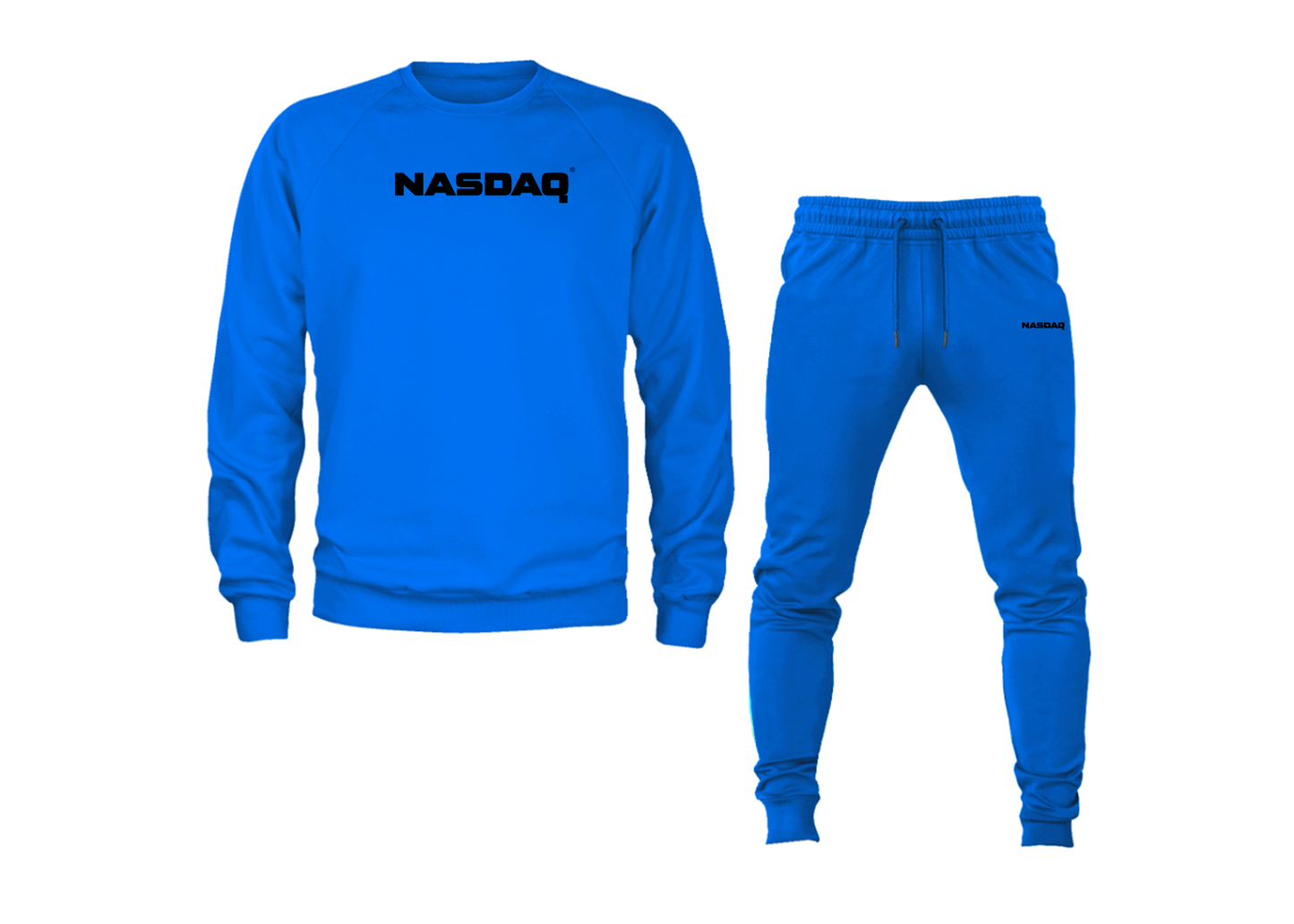 Men's Nasdaq Logo Crewneck Sweatshirt Joggers Suit