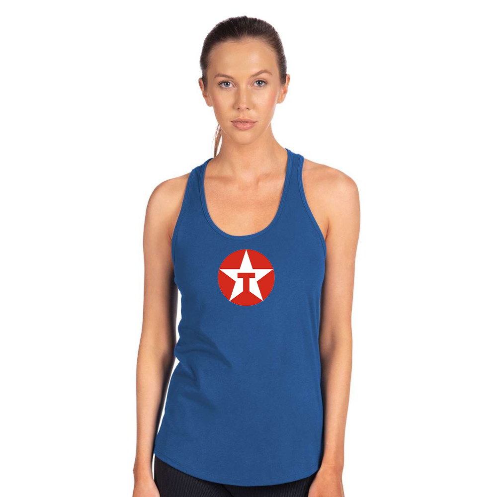 Women's Texaco Logo Next Level Ideal Racerback Tank